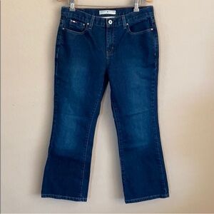 Tommy Hilfiger hipster cropped boot cut jeans